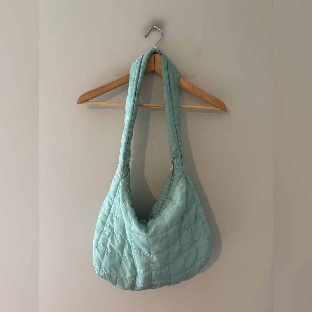 Free people Quilted Tote Bag Large Carryall‎ Puffer Shoulder Bag Hobo Bag